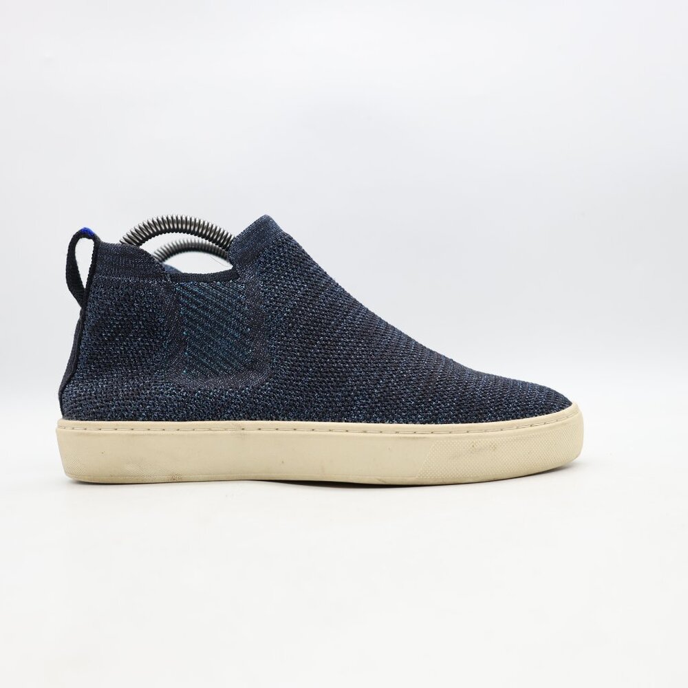 Rothy's The Chelsea Shoes Women's US 7 Boot Bootie Ankle Knit Pull Blue